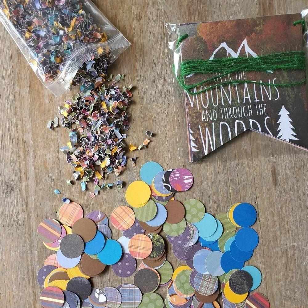Mountain Banner Set | Camping Theme, Adventure Awaits Baby Shower Decorations